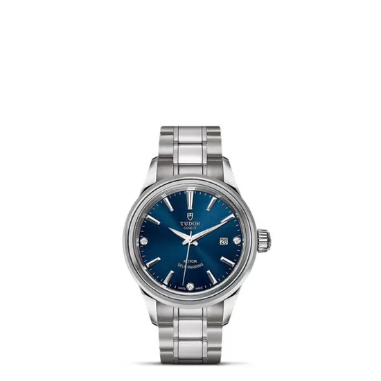 Tudor Replica Watch Style, Stainless Steel and Diamond-set, 28mm, M12100-0013